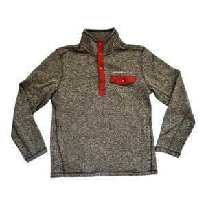 Eddie Bauer Men's Radiator Fleece Snap Mock Neck Sweater